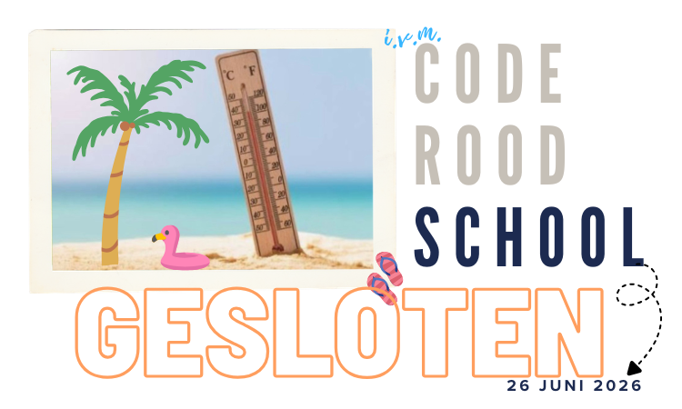 code rood - school gesloten